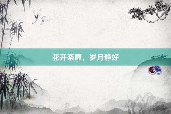 花开荼蘼，岁月静好